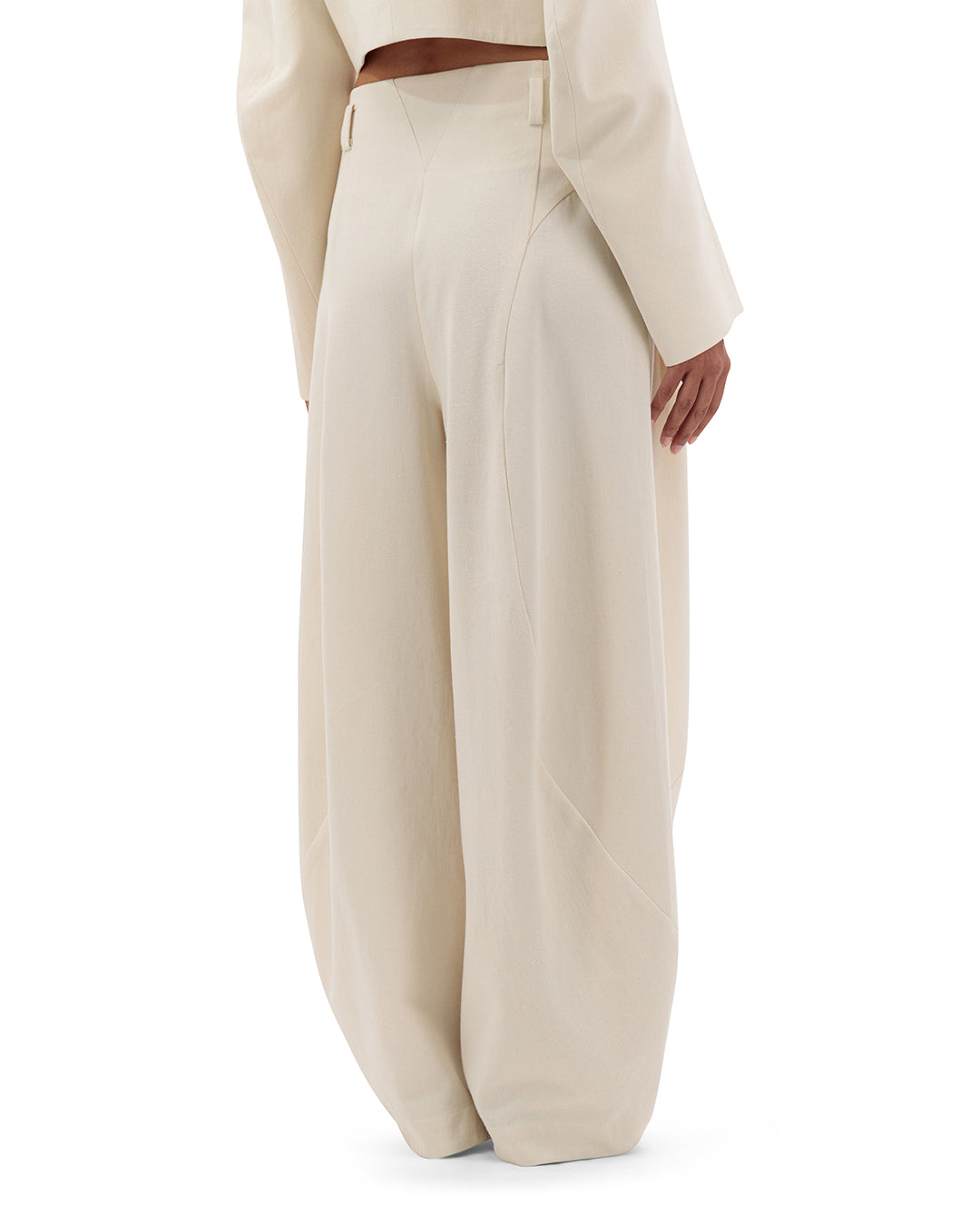 Engineered arched pants