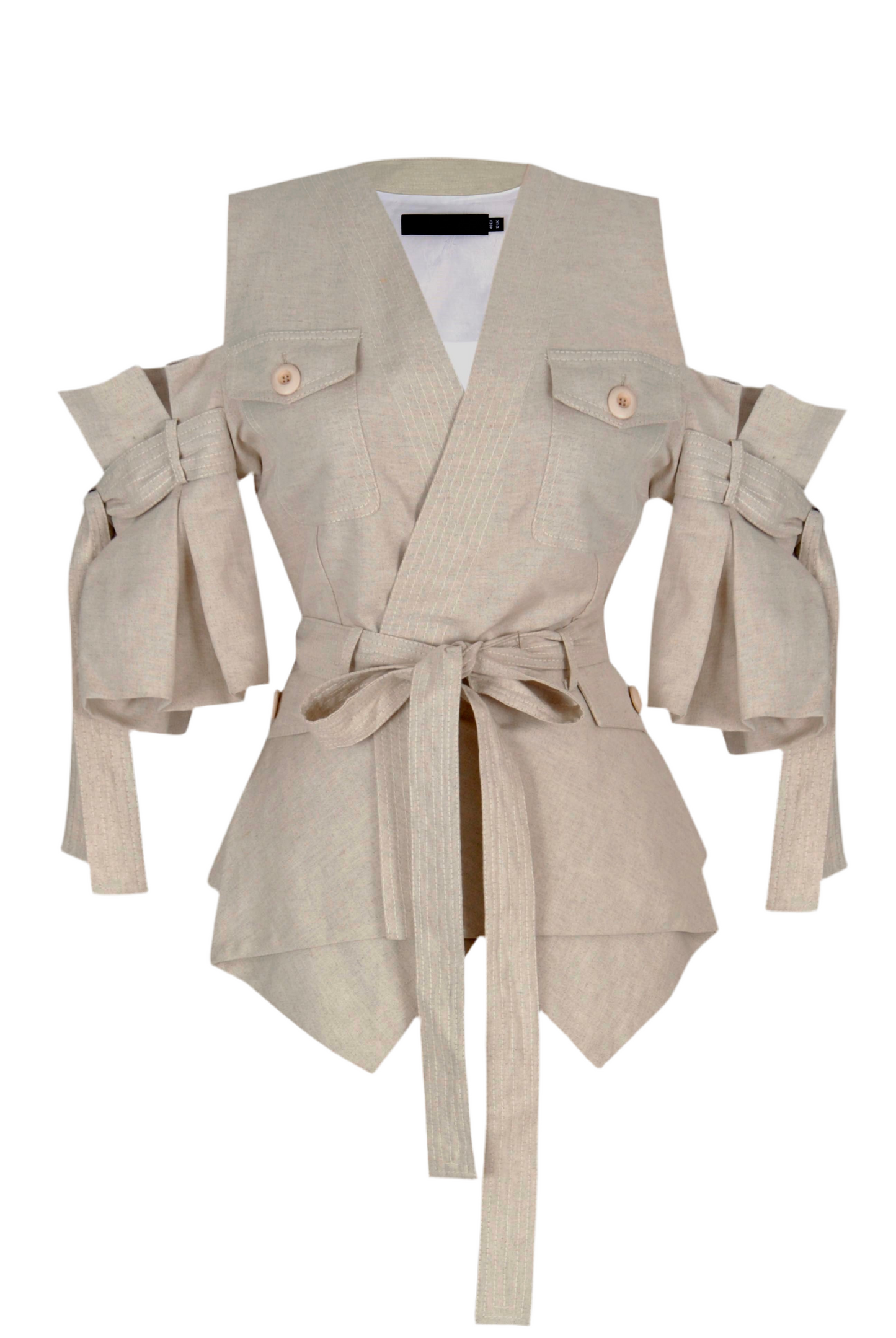 Linen wrap jacket
