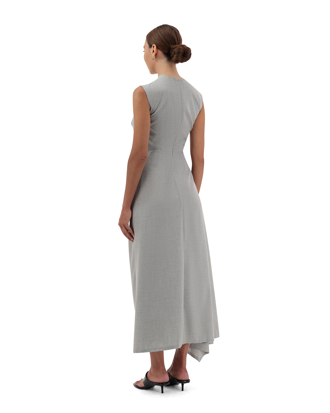 sculpted sleeveless dress