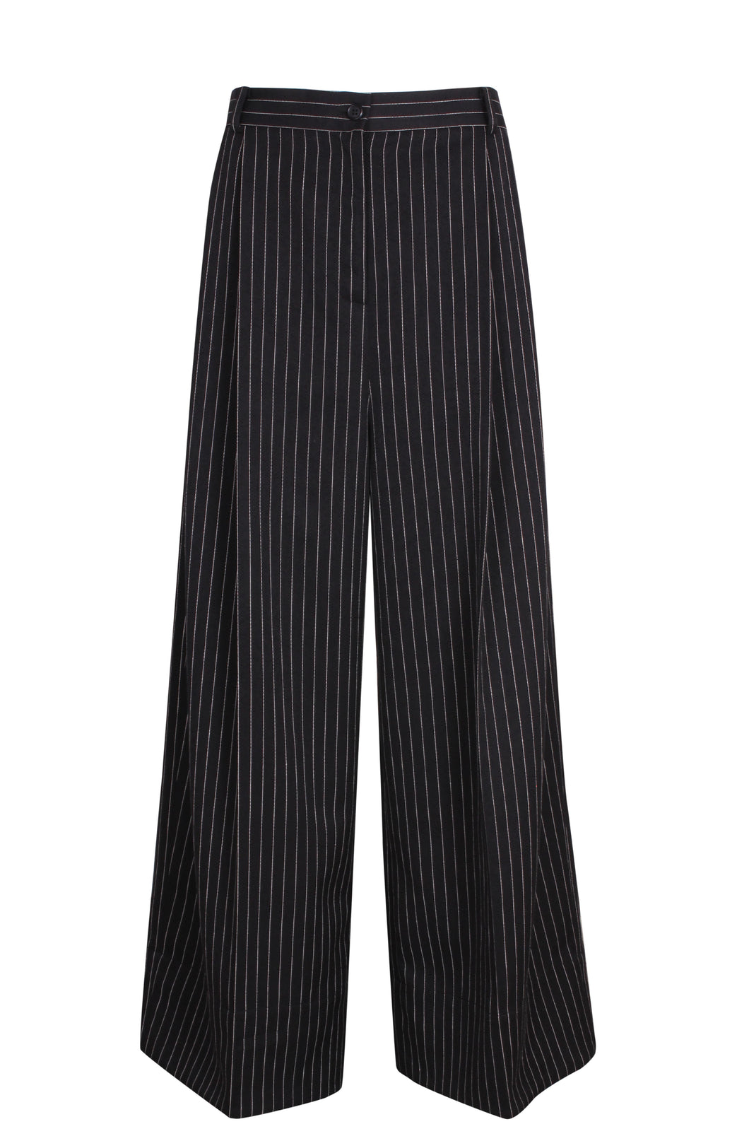 Pinstripe Tailored Pleats Pants