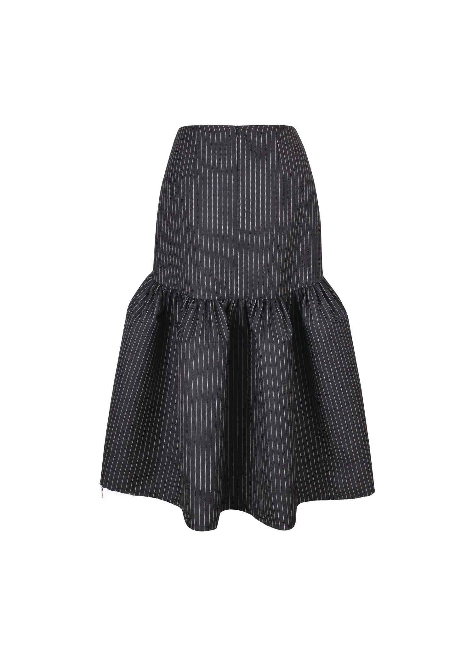 Pinstripe midi gown skirt