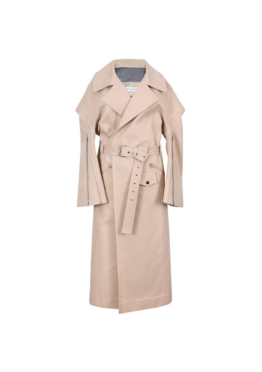 Hybrid biker Trench coat