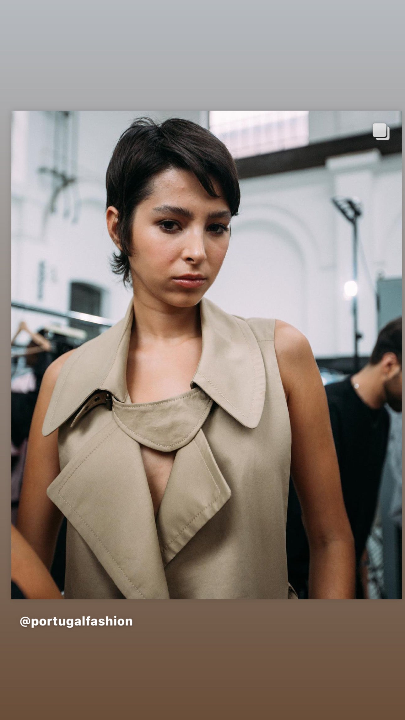 Deconstructed Backless Trench Vest
