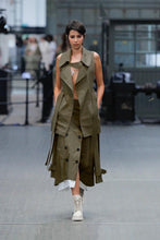 Load image into Gallery viewer, Deconstructed Backless Trench Vest
