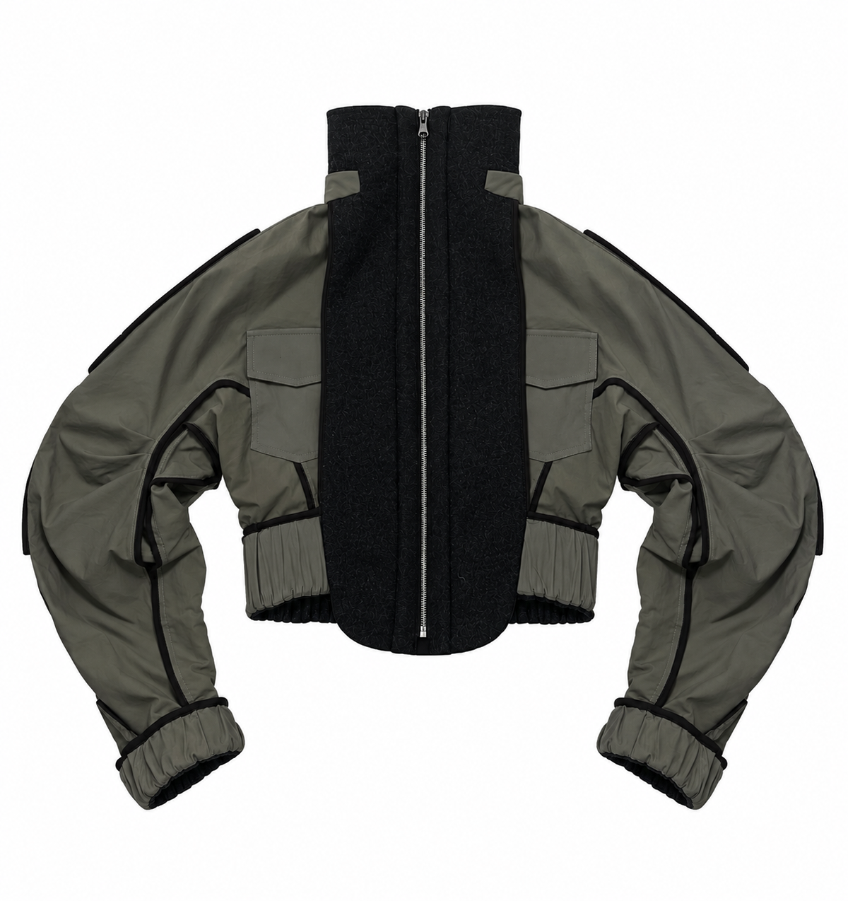 Reversible Sheer Overlay Hybrid Bomber