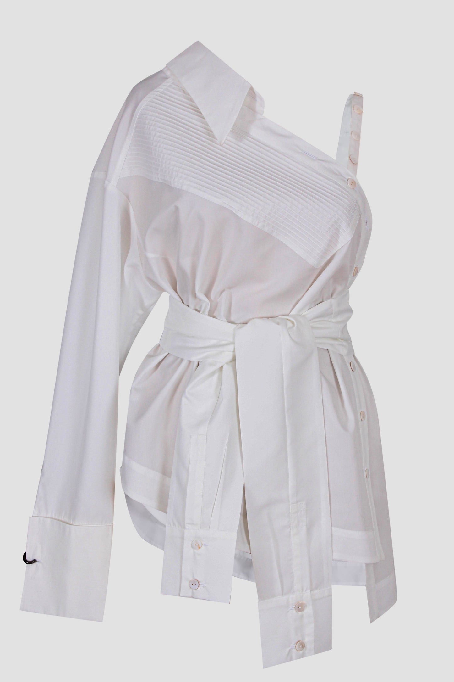 Deconstructed One sleeve shirt