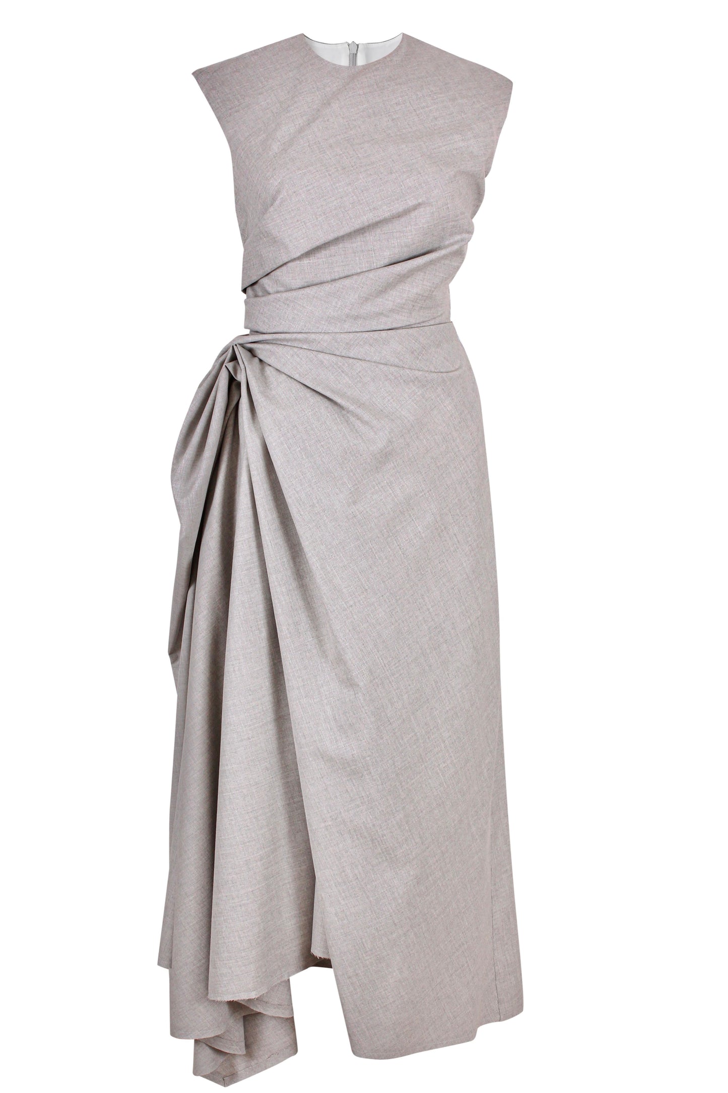 sculpted fluid dress