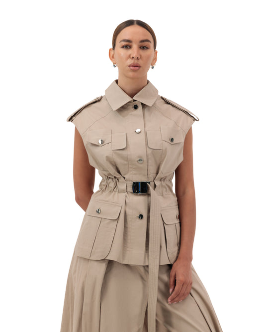 Military backless vest