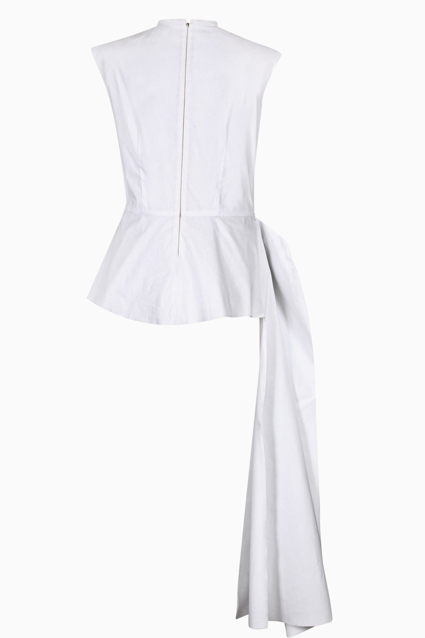 Side draped sleeveless top