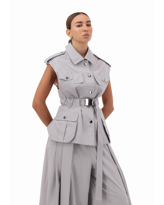 Military backless vest