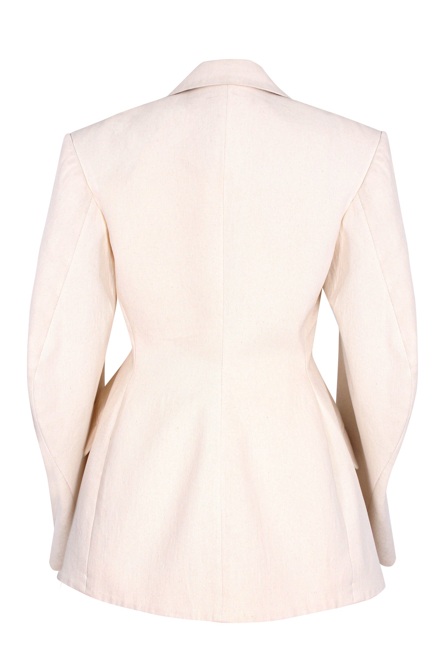 Engineered sleeves hourglass blazer