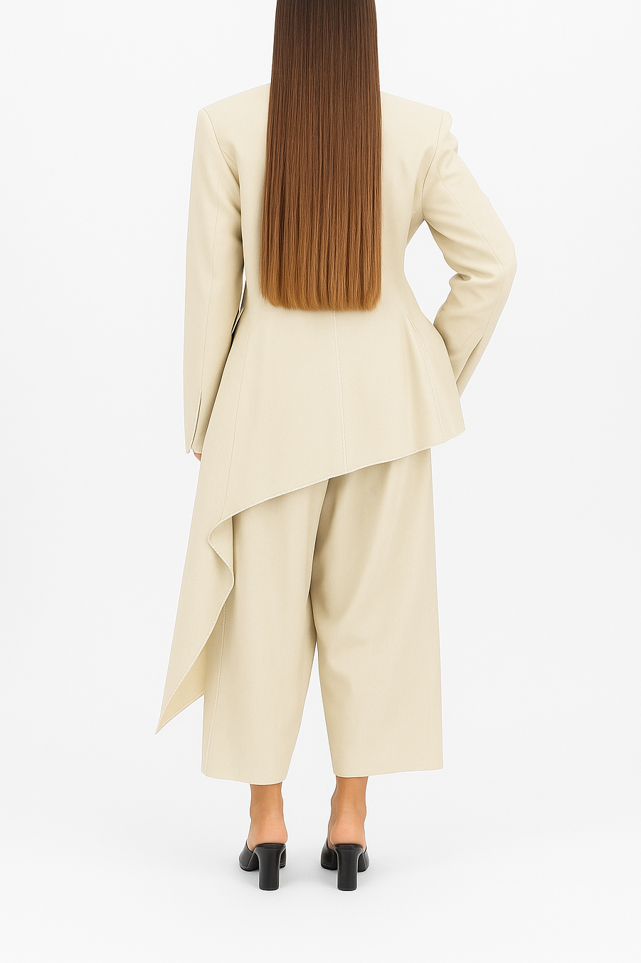 Deconstructed tailored blazer