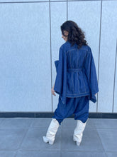 Load image into Gallery viewer, Deconstructed Denim cape
