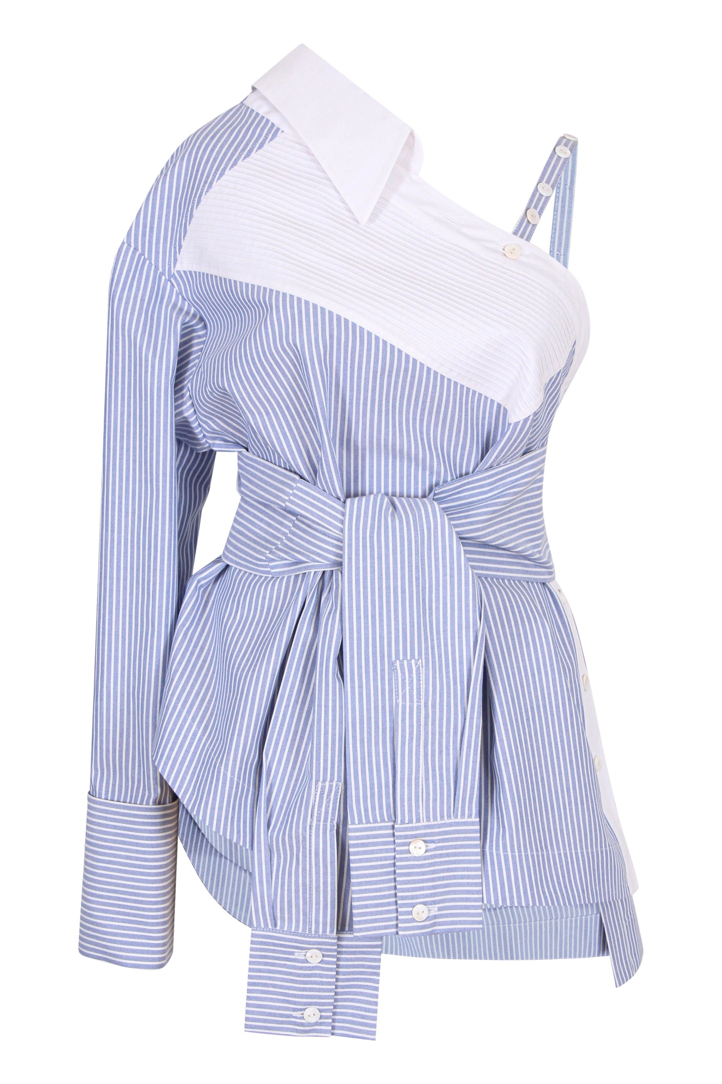 Deconstructed One sleeve shirt