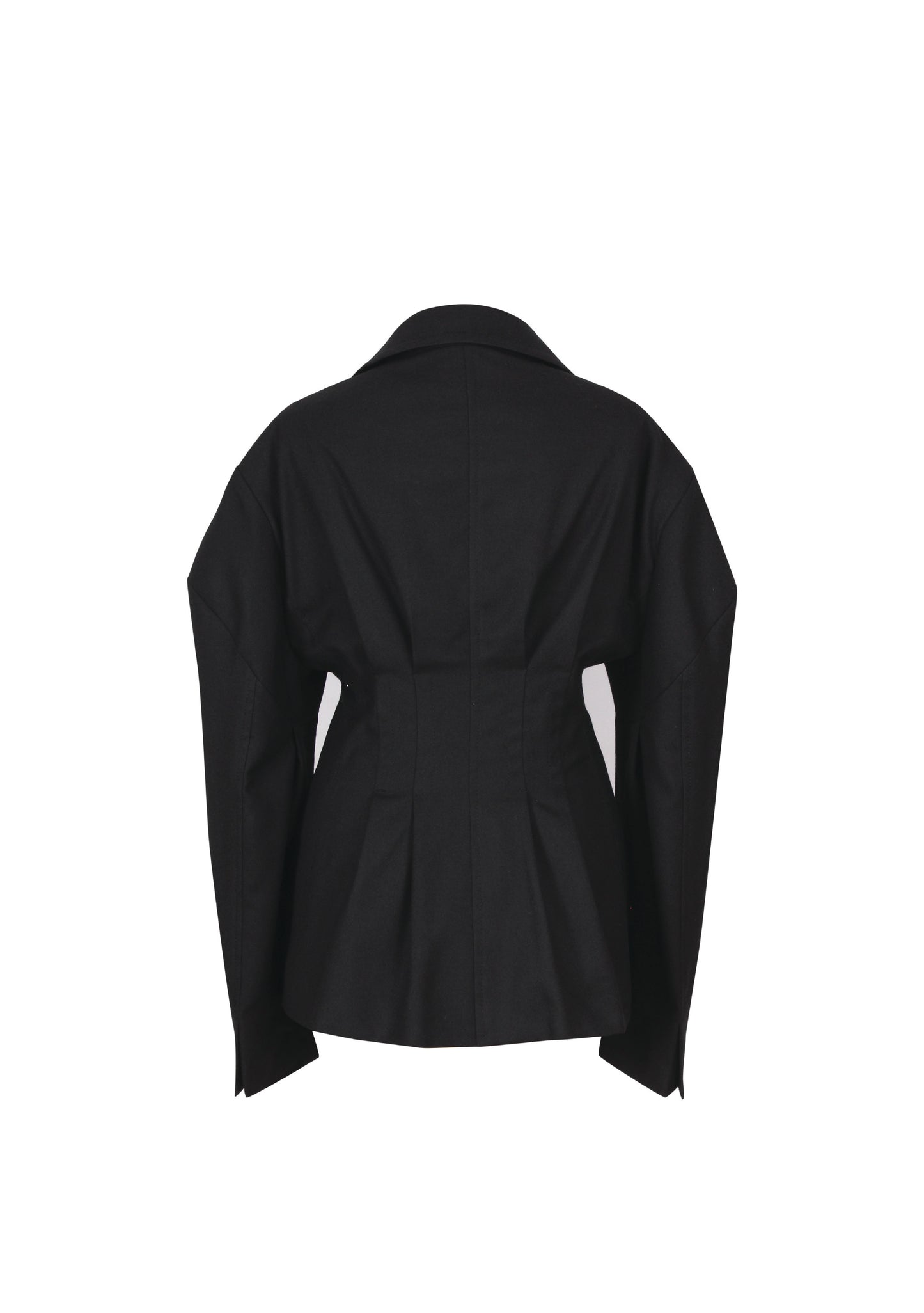 Back pleats wool blazer