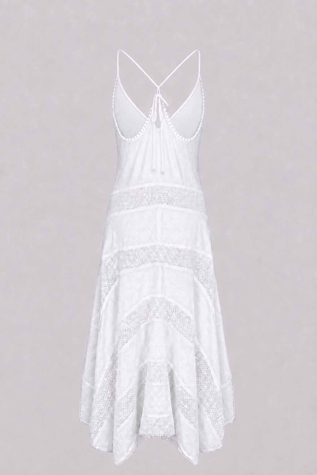 embroidered coton slip dress