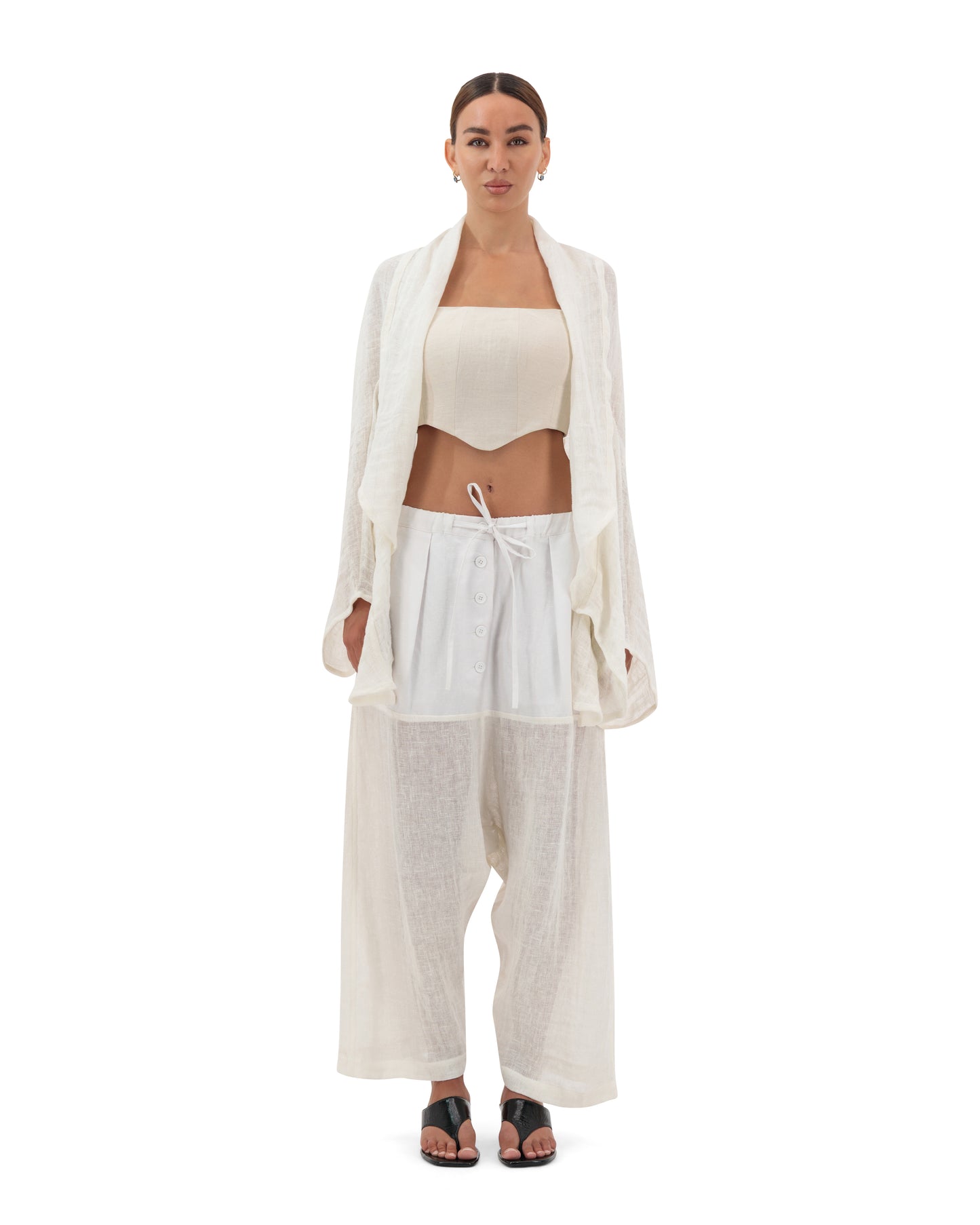Fluid linen jacket