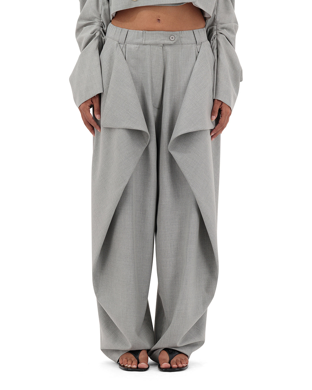 Sculpted front pants