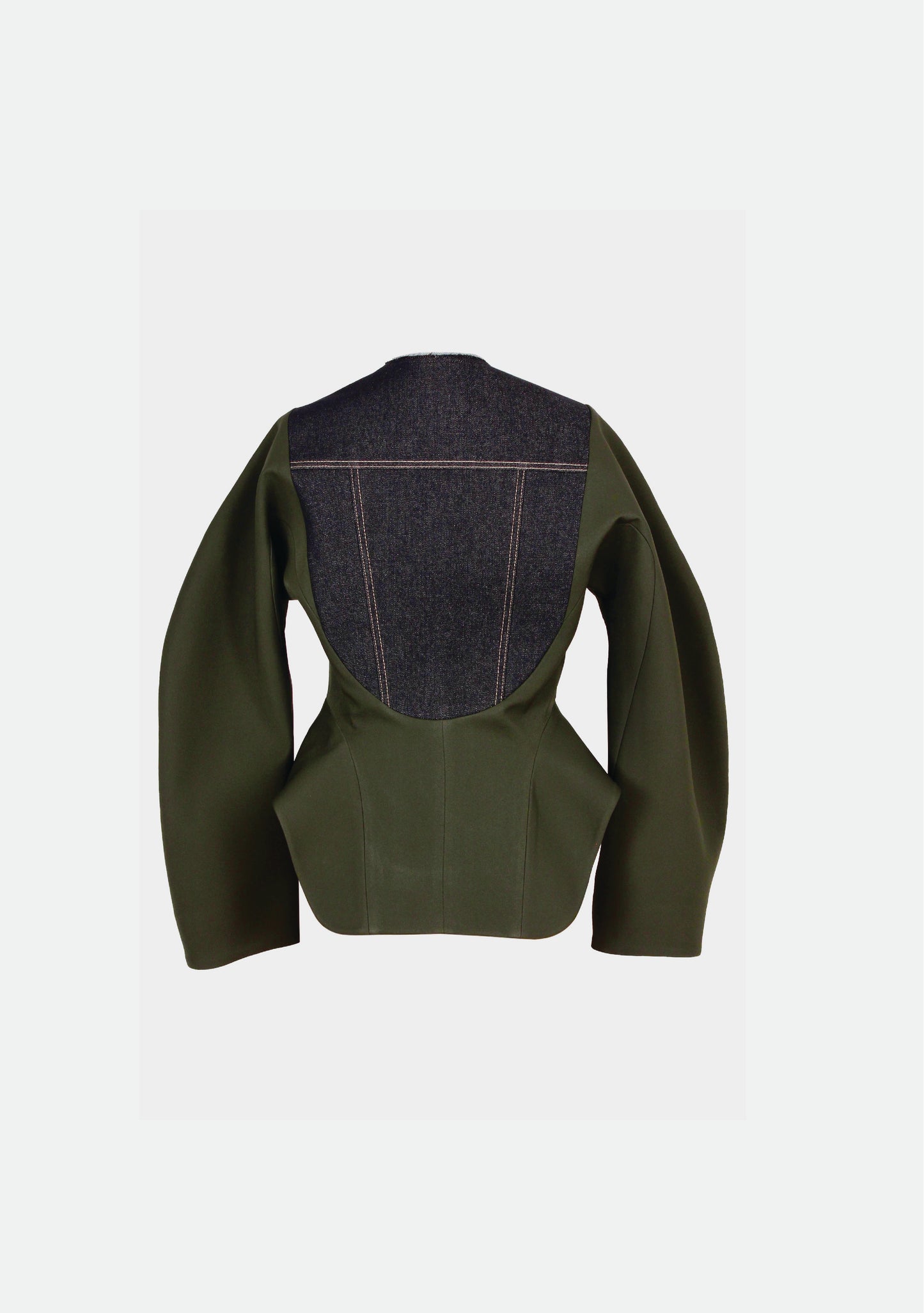 Hybrid cocoon sleeve jacket