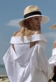 Dropped shoulder draped back shirt dress