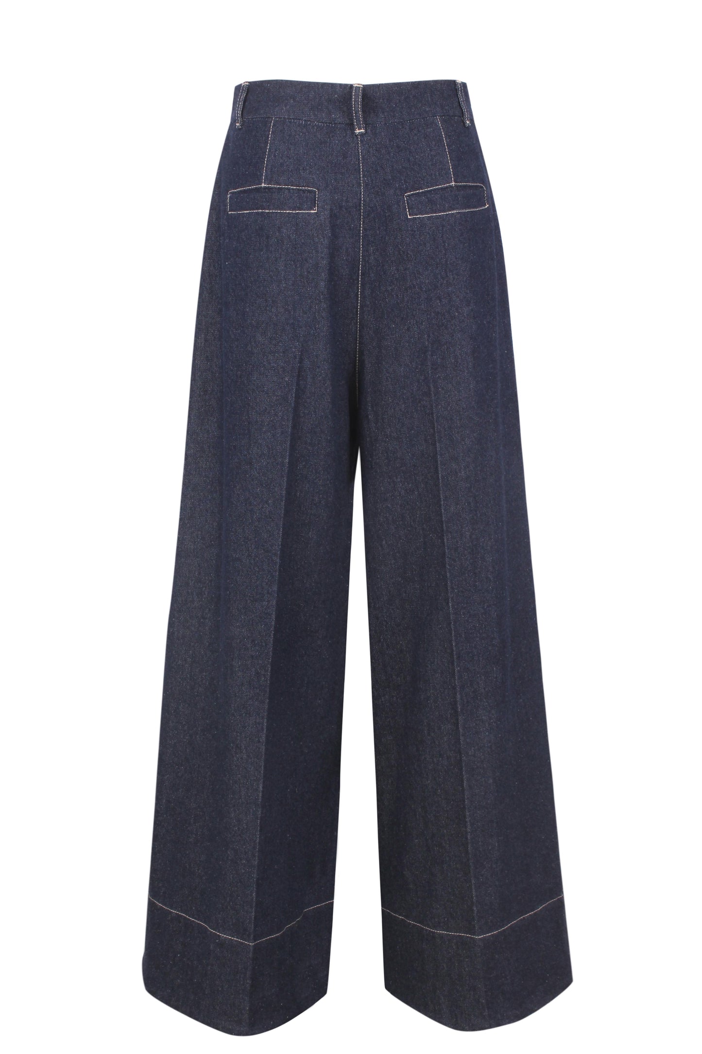 Oversized Tailored Denim Pants