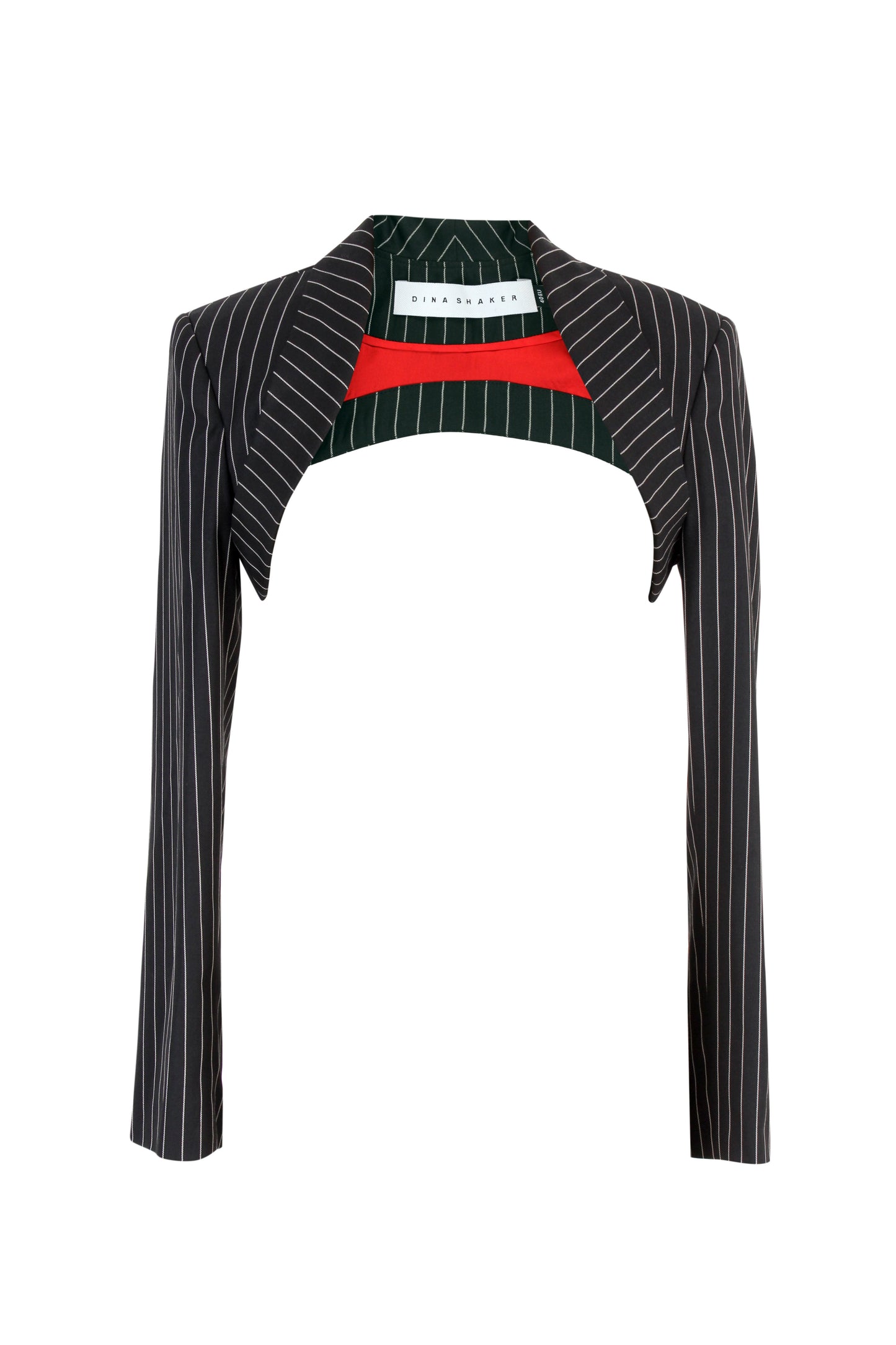 Pinstriped Blazer Bolero
