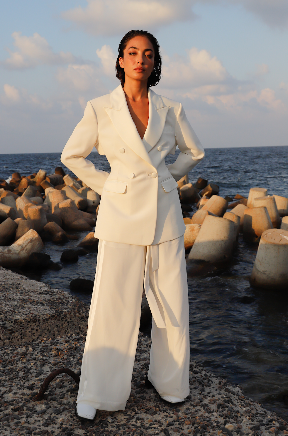 Backless Satin Lapel Tuxedo