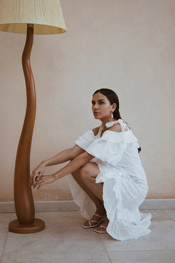 Ruffle Drop Shoulder Dress