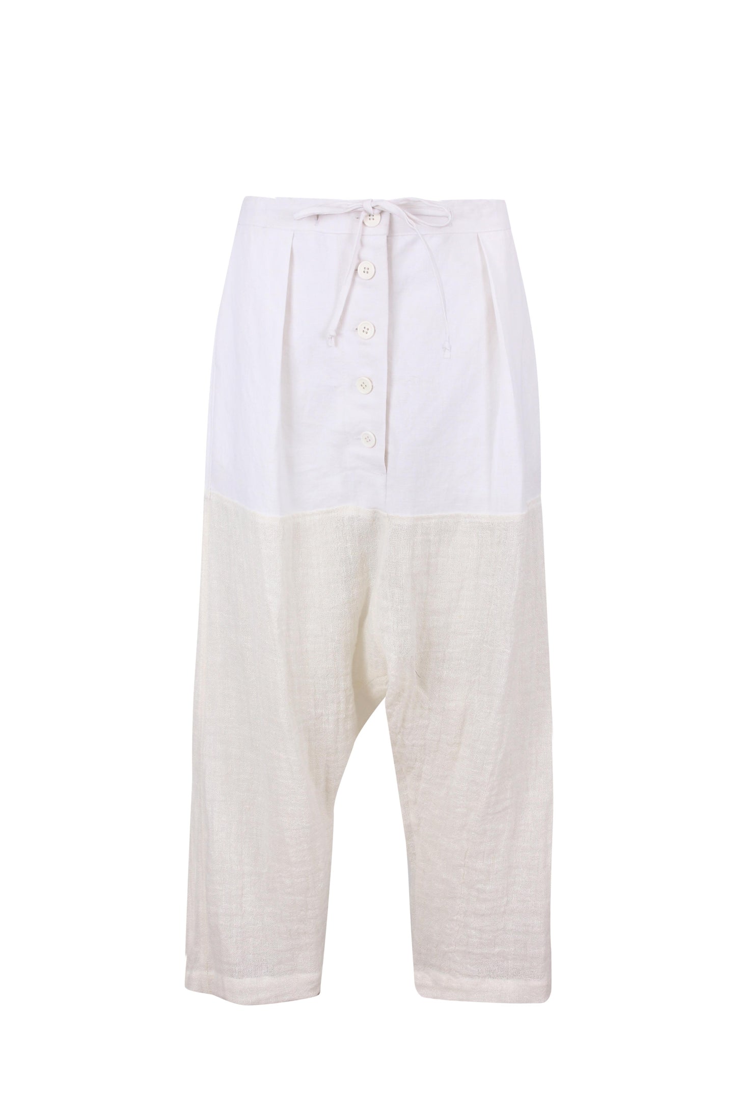 Drop Crotch Linen Pants