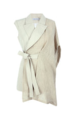 Load image into Gallery viewer, Hybrid linen cape vest
