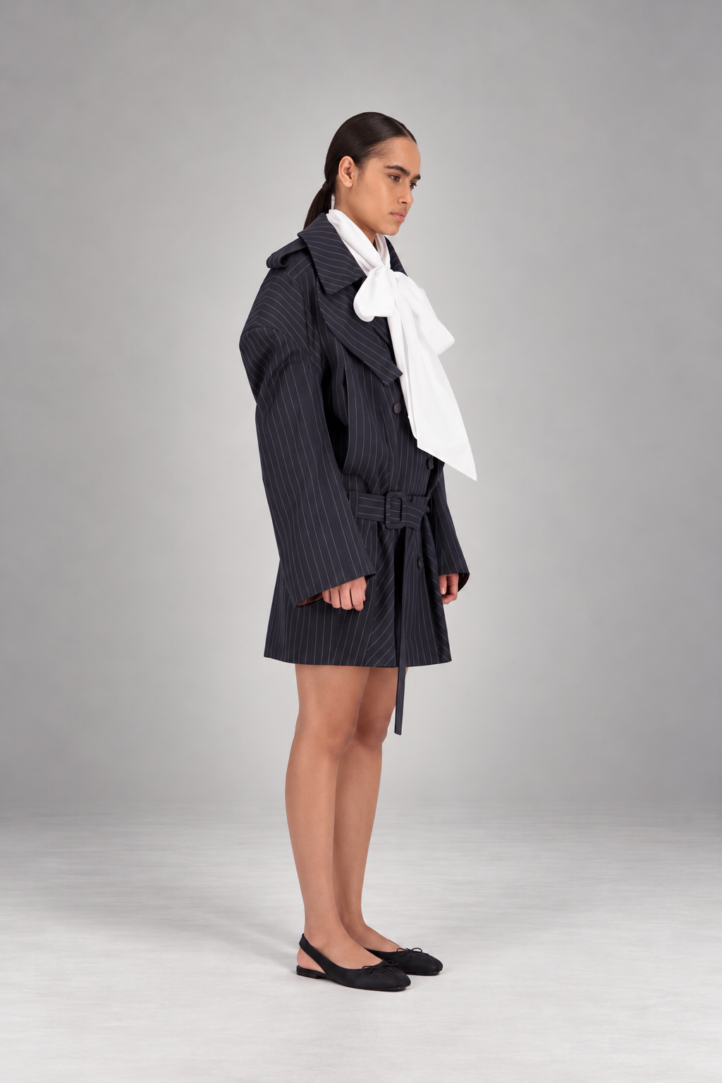 Hybrid Double-Sleeved Belted Coat