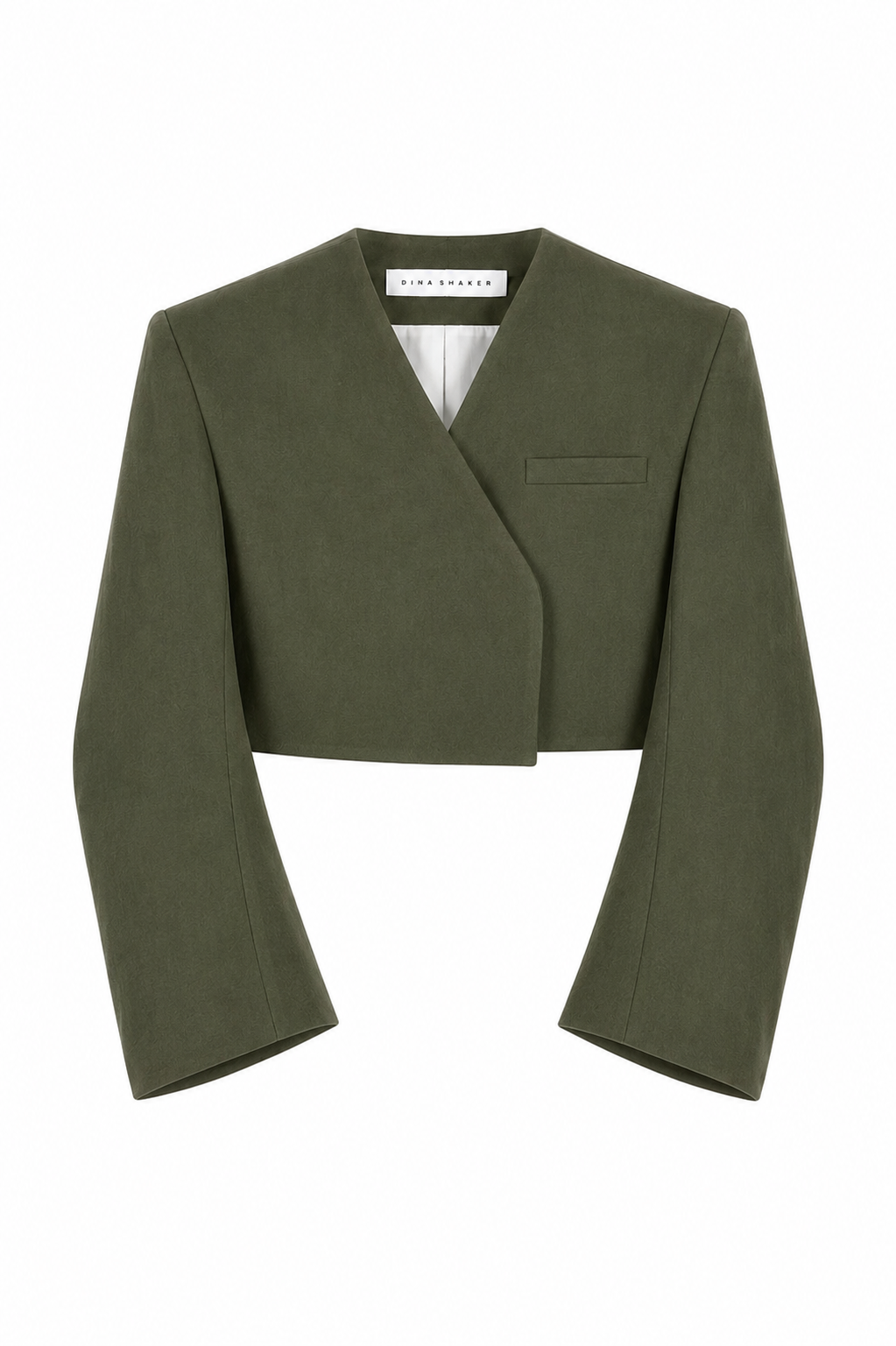 Engineered sleeves blazer