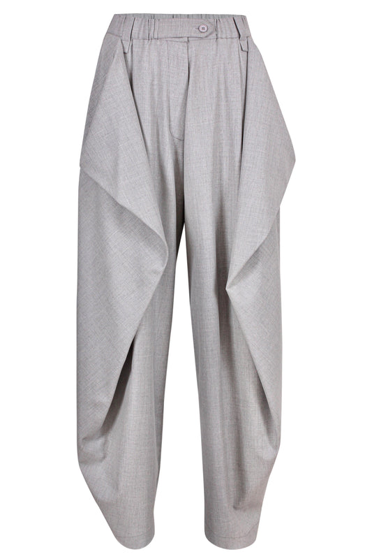 Draped front pants