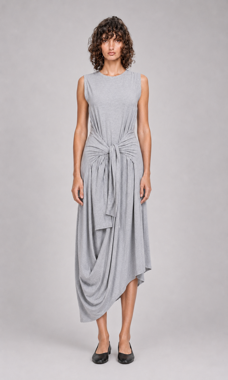 Draped tshirt dress