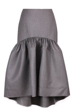 Load image into Gallery viewer, Pinstripe midi gown skirt
