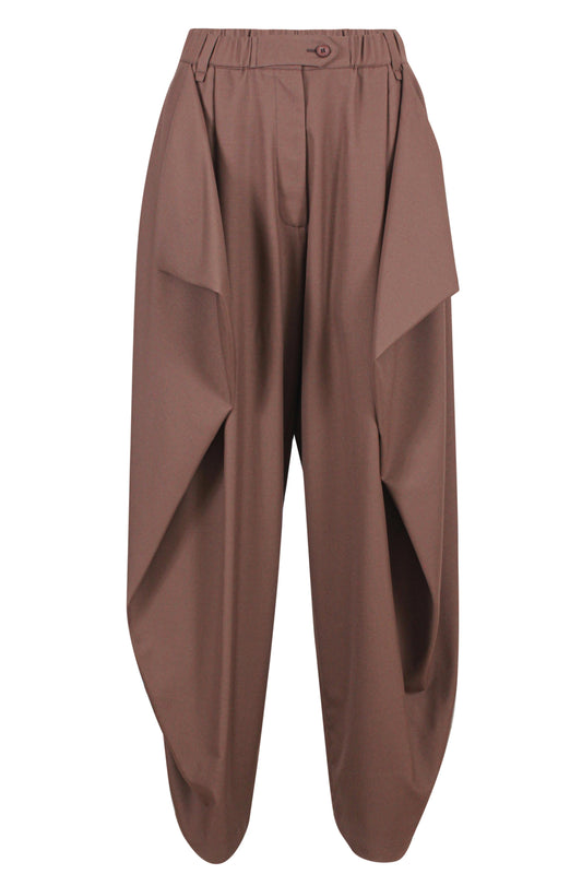 Draped front pants