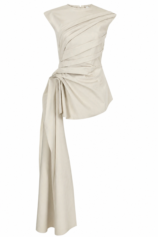 Side sculpted sleeveless top
