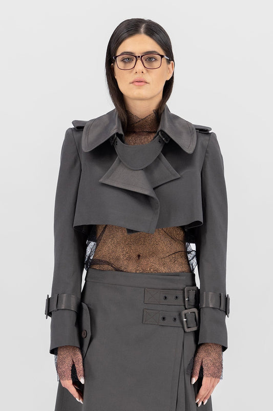 Cropped trench jacket - release 2