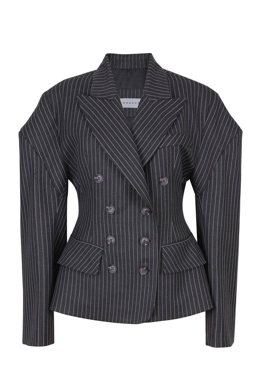 Pinstripe double breast blazer