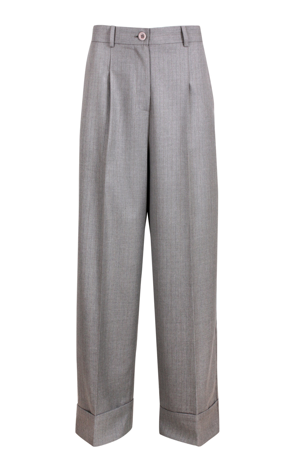 Front pleat tailored pants