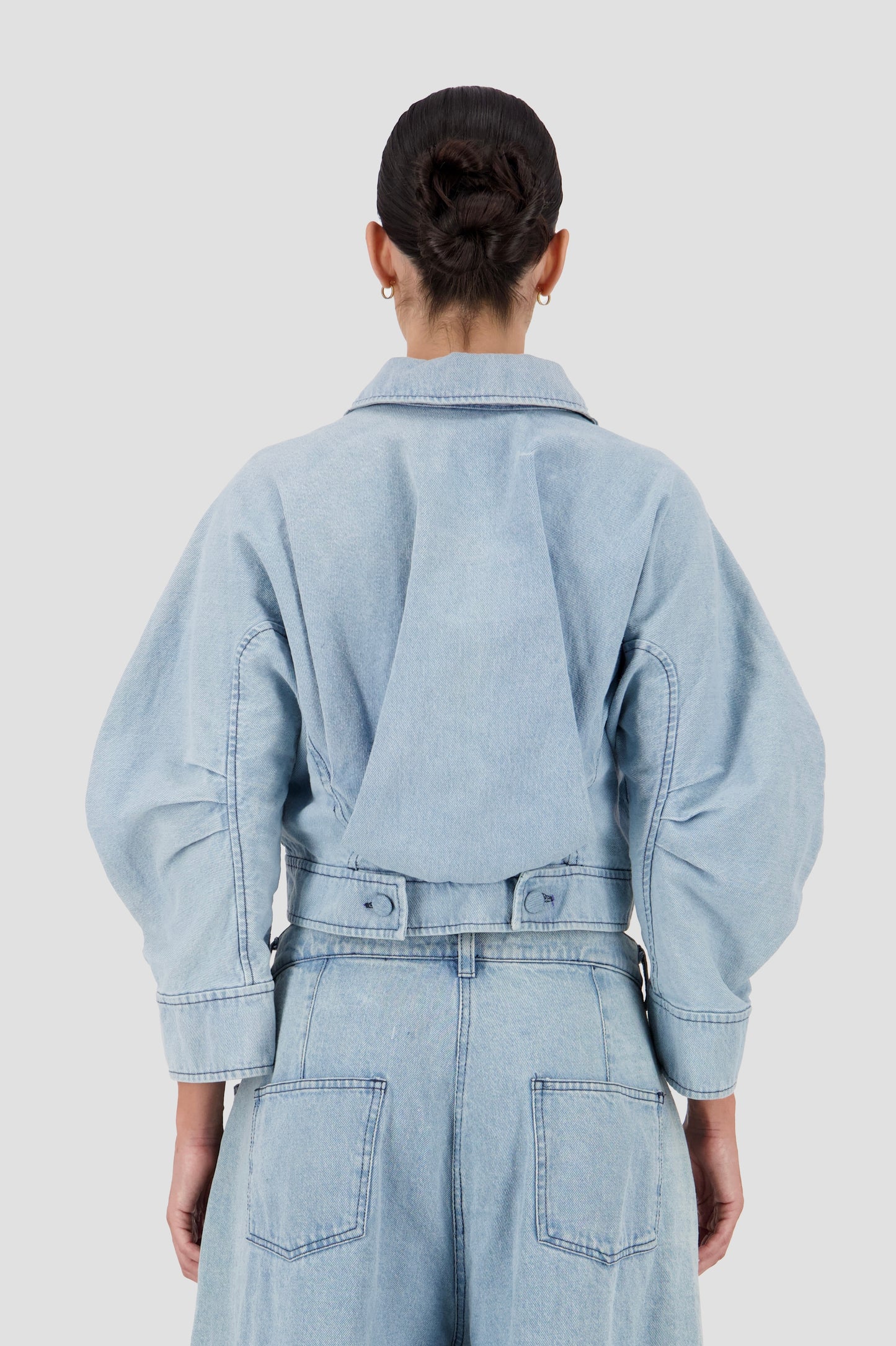 Engineered Cropped Denim jacket