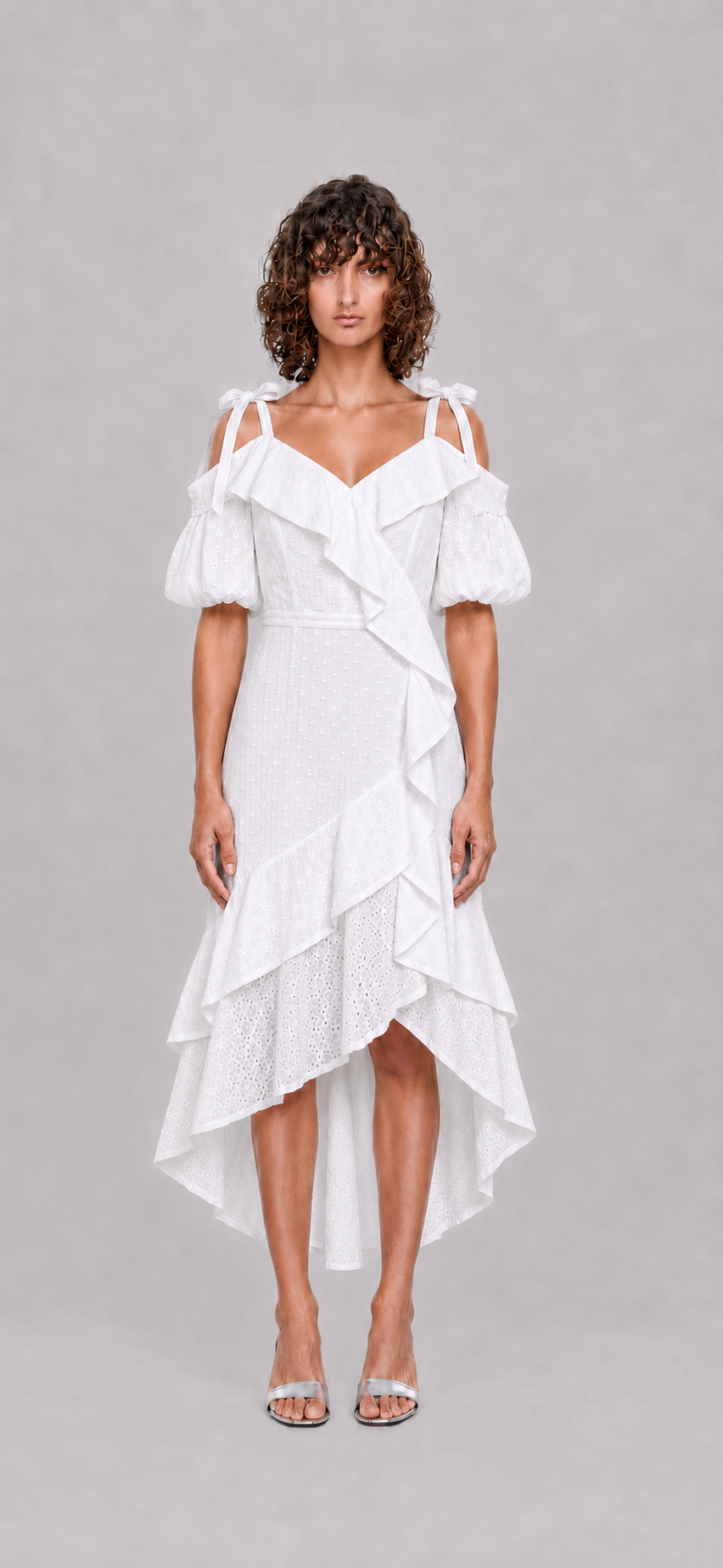 Ruffle Drop Shoulder Dress