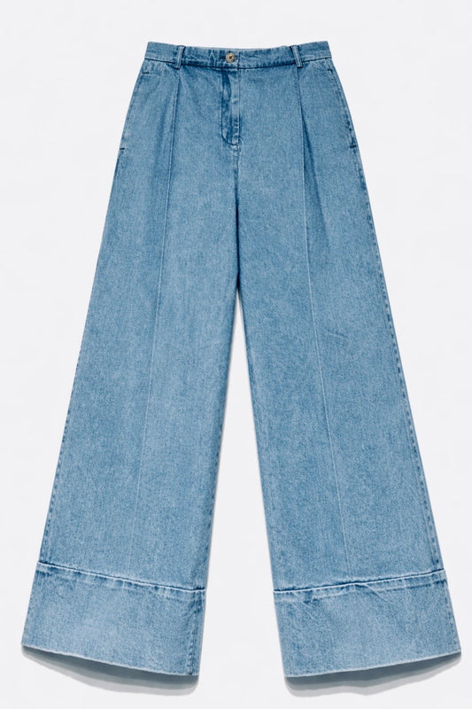 Oversized Tailored Denim Pants
