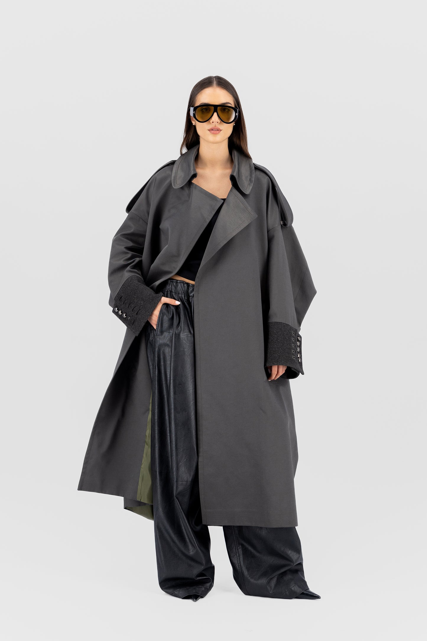 Delta trench coat