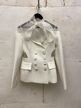 Load image into Gallery viewer, Organza bow blazer
