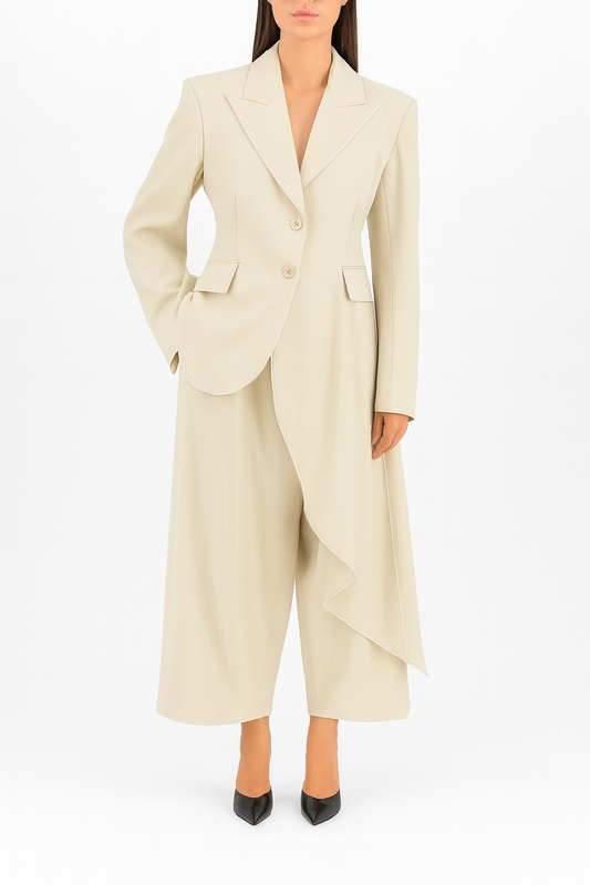 Deconstructed tailored blazer