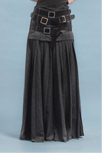 Load image into Gallery viewer, Maxi leather belts skirt
