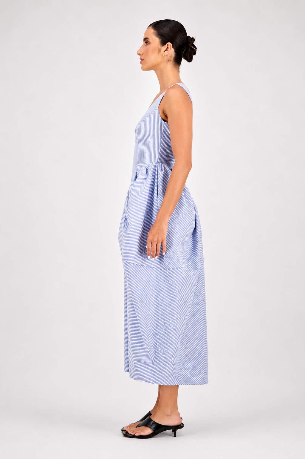 Sculpted Oval Cascade Dress