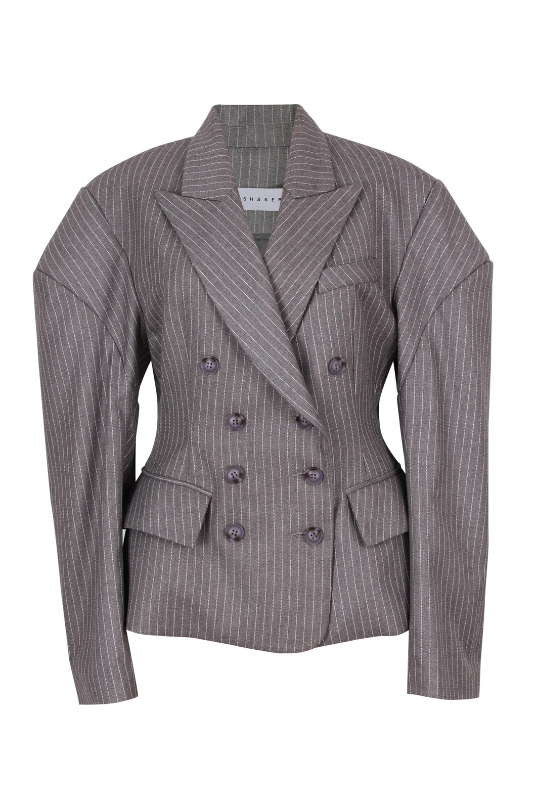 Pinstripe double breast blazer