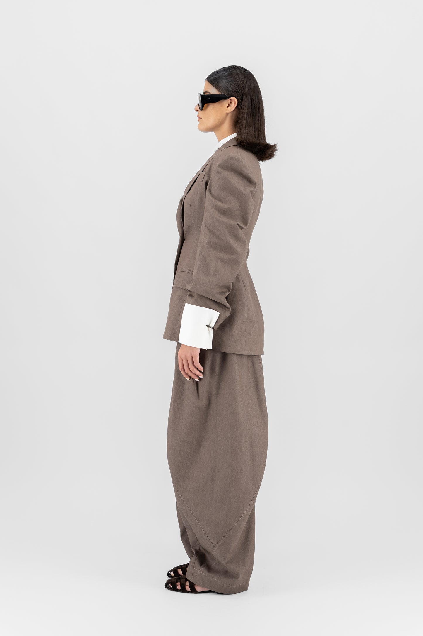 Tailored sculpted blazer